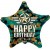 Camouflage Star Happy Birthday Balloon