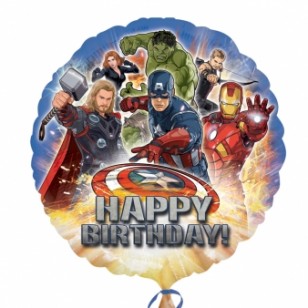 Avengers Happy Birthday Balloon Avengers Happy Birthday Balloon