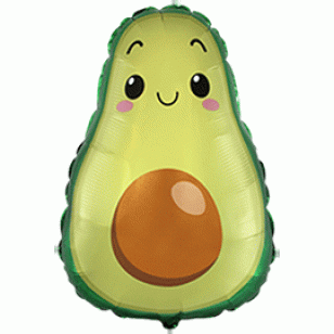 Cute Avocado Supershape Balloon