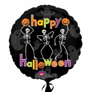 Dancing Skeletons Halloween Balloon