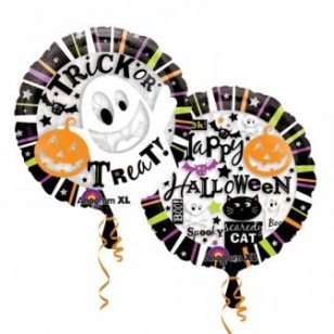 Halloween Greetings Double Sided Large Balloon