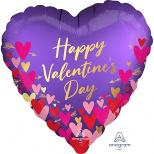 Happy Valentine's Day Hearts & Arrows Balloon