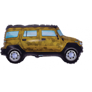 Army Camouflage Jeep Supershape Balloon