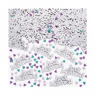 Just Married Hearts Table Confetti