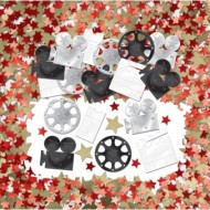 Hollywood Camera Lights Action Table Confetti