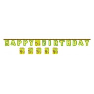Monkey Happy Birthday Safari Jungle Jointed Age Banner