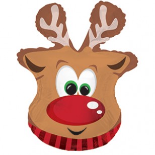 Reindeer Christmas Large Balloon