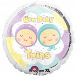 New Baby Twins Baby Shower Balloon